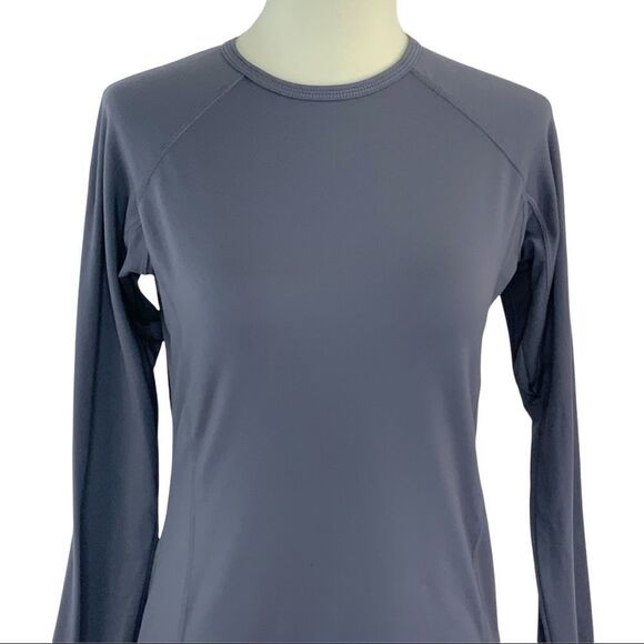 AVALANCHE Polygiene long sleeve tee shirt under layer top gray size S - Picture 3 of 9
